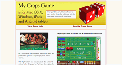Desktop Screenshot of mycrapsgame.com