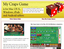 Tablet Screenshot of mycrapsgame.com